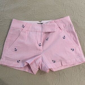 J. Crew Pink Bermuda Shorts Nautical Design